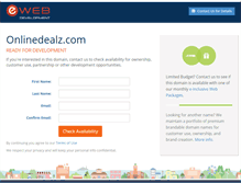 Tablet Screenshot of onlinedealz.com